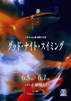 オーディション シネマwaku組「グッド・ナイト・スイミング」出演者オーディション 小劇場B1にて上演 主催:シネマwaku組、カテゴリ:舞台